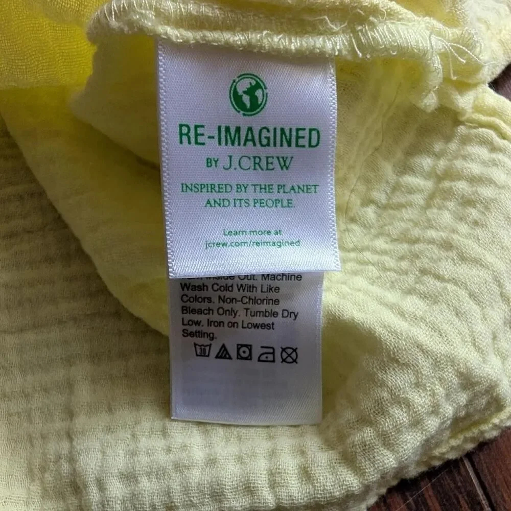 J Crew Women's 100 Cotton Yellow Tank Cami Top S